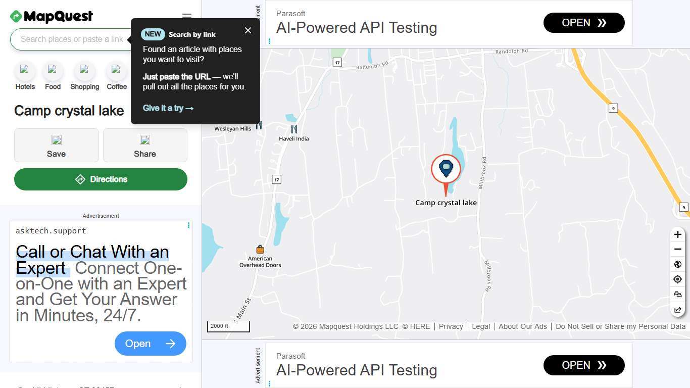 Camp crystal lake, Middletown, CT 06457, US - MapQuest